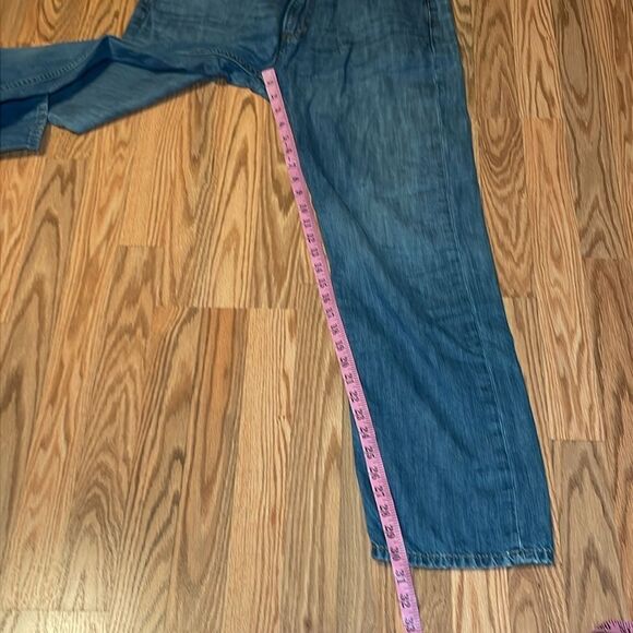 Levi’s Men’s 505 Jeans, Regular Cut, Straight Leg blue, 36 X 32 - Picture 6 of 7